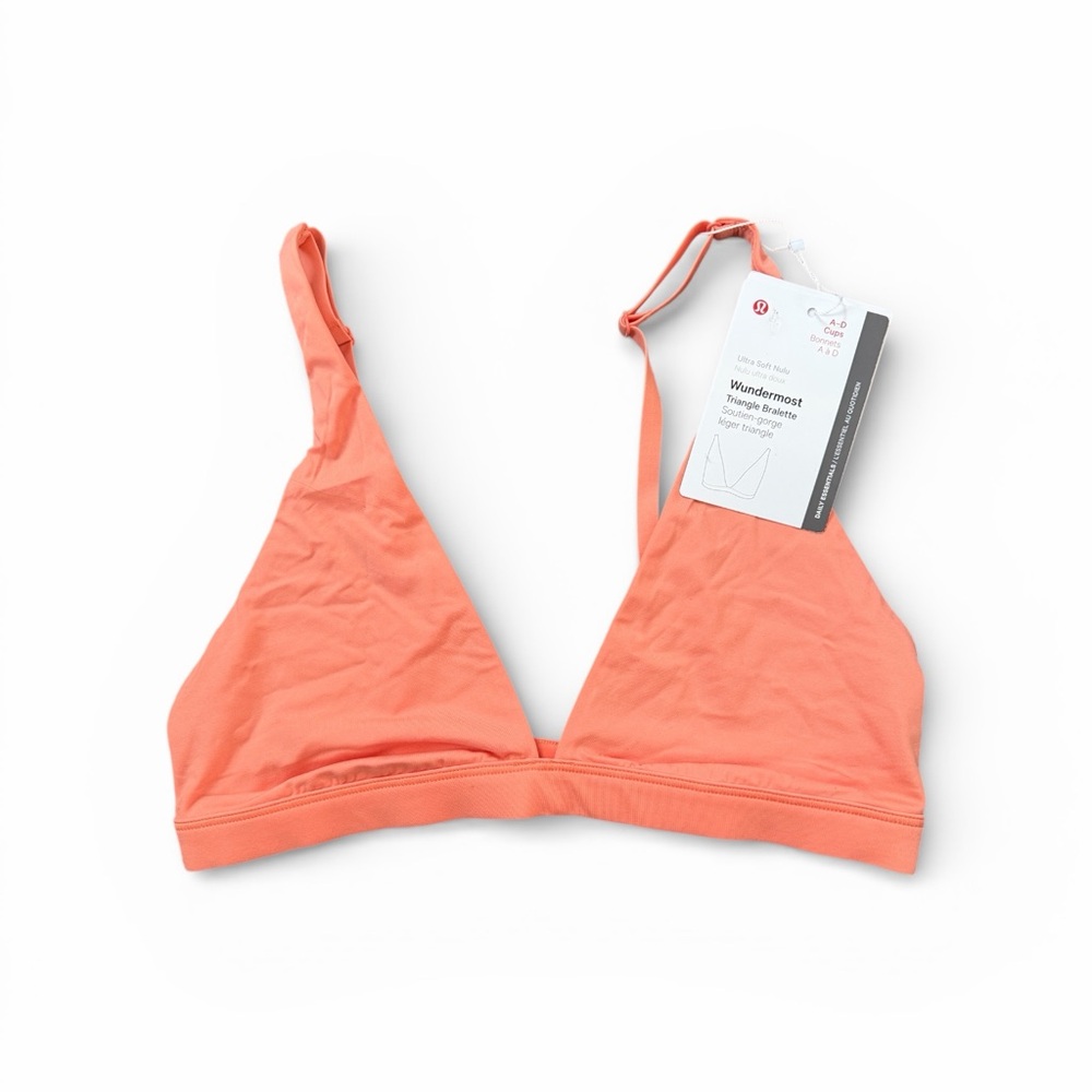 Lululemon Triangle Bralette A–D Cup Coral Kiss Size 6 NWT